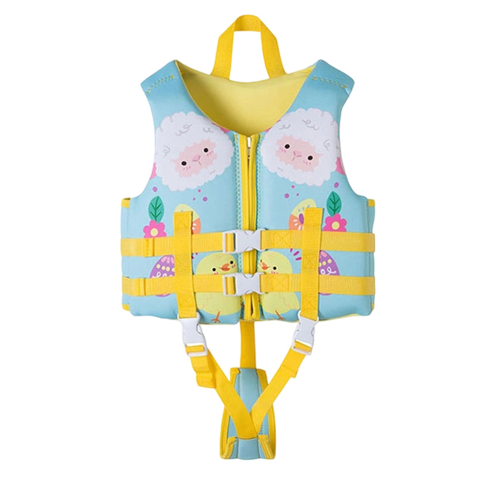 Kids Swim Vest Boys Girls Swimming Jacket Training Swimwear Boating Water Beach Outdoor Fishing Pool Toddler Children Teenager Comfy Adjustable Bikini Tankini (Blue-1, 4-6 Years)