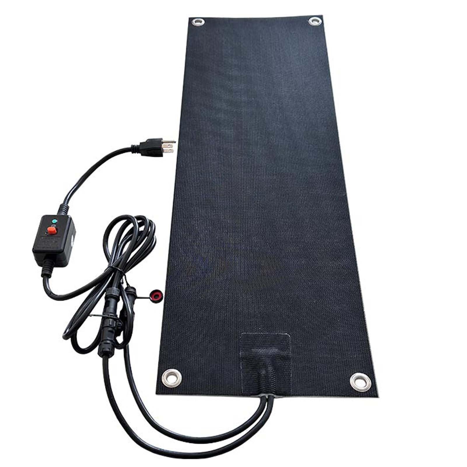 Tapis De Fusion De Neige Tapis De Fonte De La Glace Tapis De Fusion De Neige Chauffants Pour Les Entrées Tapis De Chauffage D'escalier Non Glissant Cordon D'alimentation(1pc,30x90cm/11.8x35.4in)
