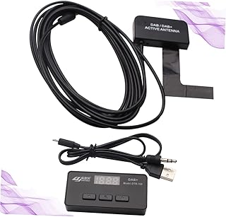 Obuyke Caixa Receptor De Transmissão De Software Automotivo Digital Receptor Dab Para Carro Receptor De Transmissão Para Carro Caixa Receptora Preta Fm Carro Fm Receptor Dianteiro Carro