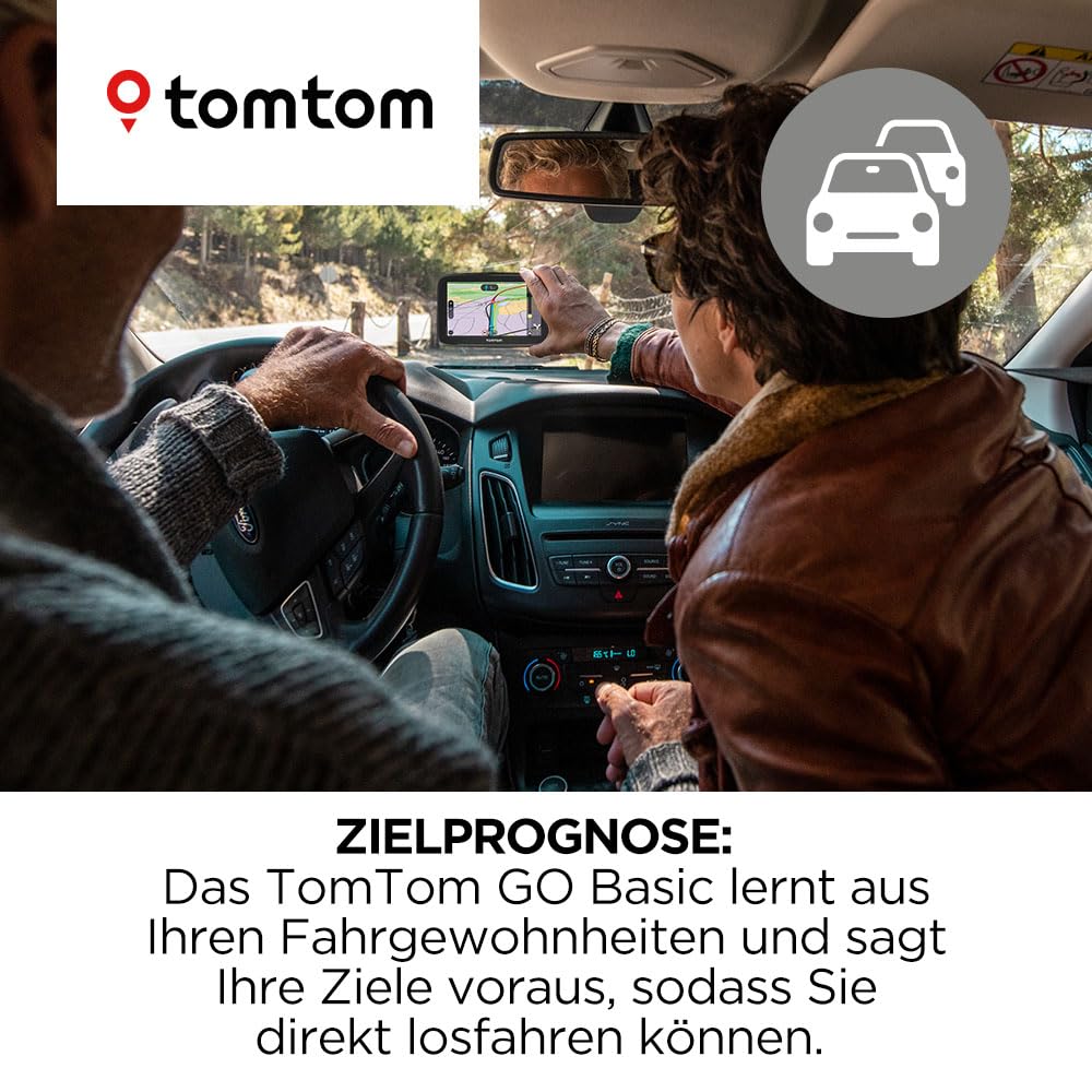 TomTom Navigationsgerät GO Basic (6 Zoll, Stauvermeidung Dank TomTom Traffic, Updates Europa, Updates über Wi-Fi)