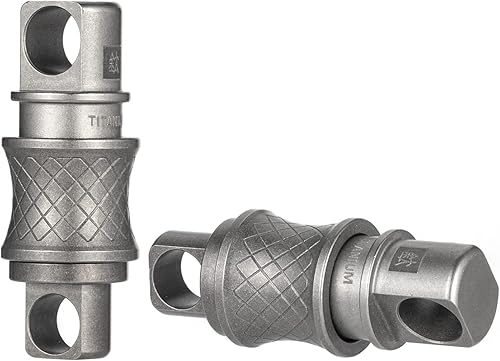 Llavero de liberación rápida de titanio, kit de conectores giratorios desmontables