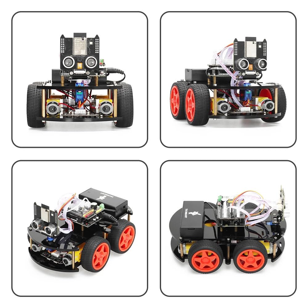 VIDOO Smart Robot Zestawy Startowe dla Arduino Programowalny Projekt ESP32 Kamera Profesjonalny Diy Elektroniczny Edukacyjny Robotyczny