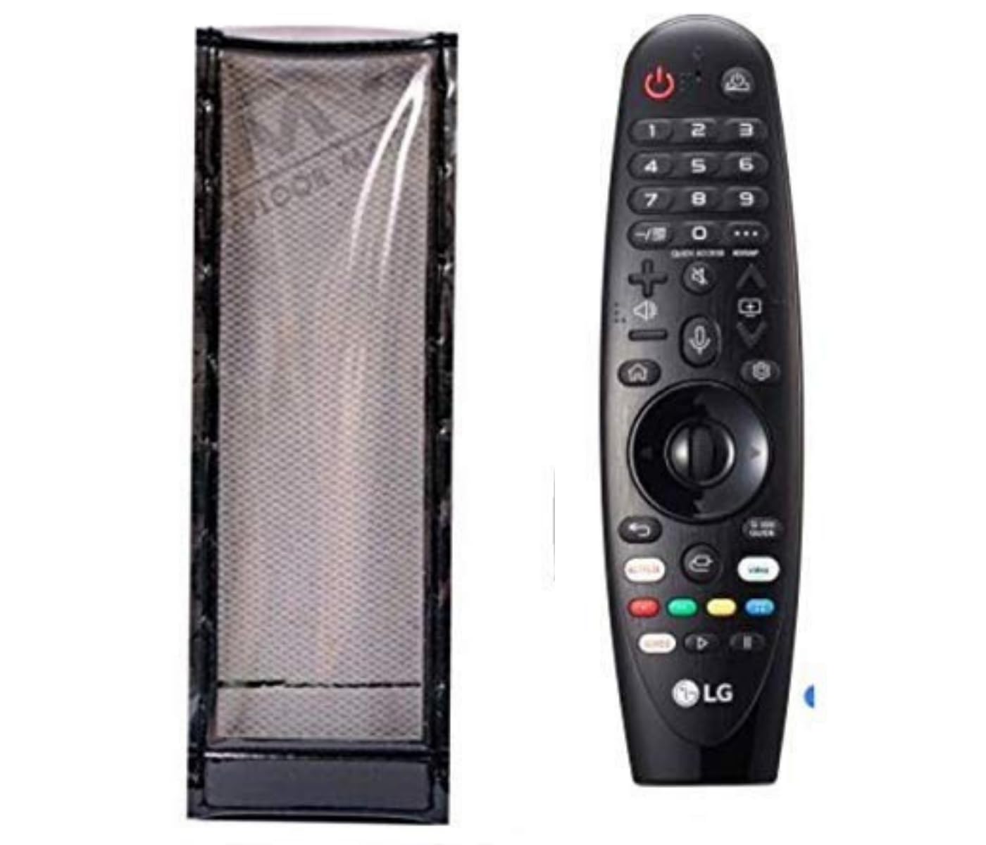PRUSHTI COVER AND BAGS LUNAGARIYA® Protective Cover Compatible for LG MR600, LG MR600 - 2015, LG MR650, LG AN-MR19BA Smart LED Remote Control, PU Leather Cover Holder (Black) (B089S4BMS6) Amazon Price History, Amazon Price Tracker