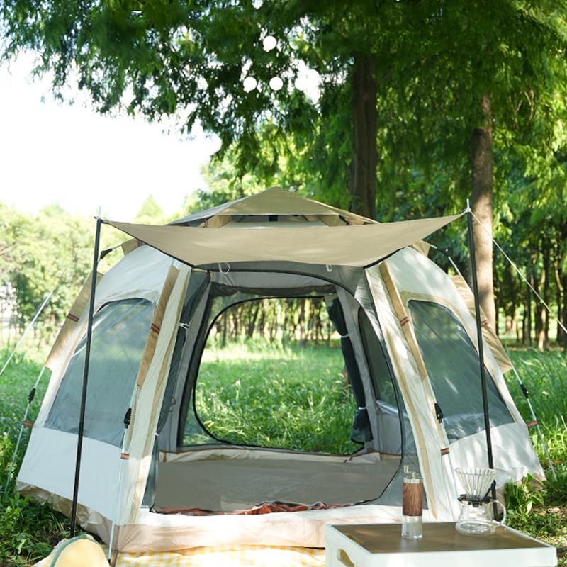 Carpa mochila campamento automática impermeable familiar miniatura 2