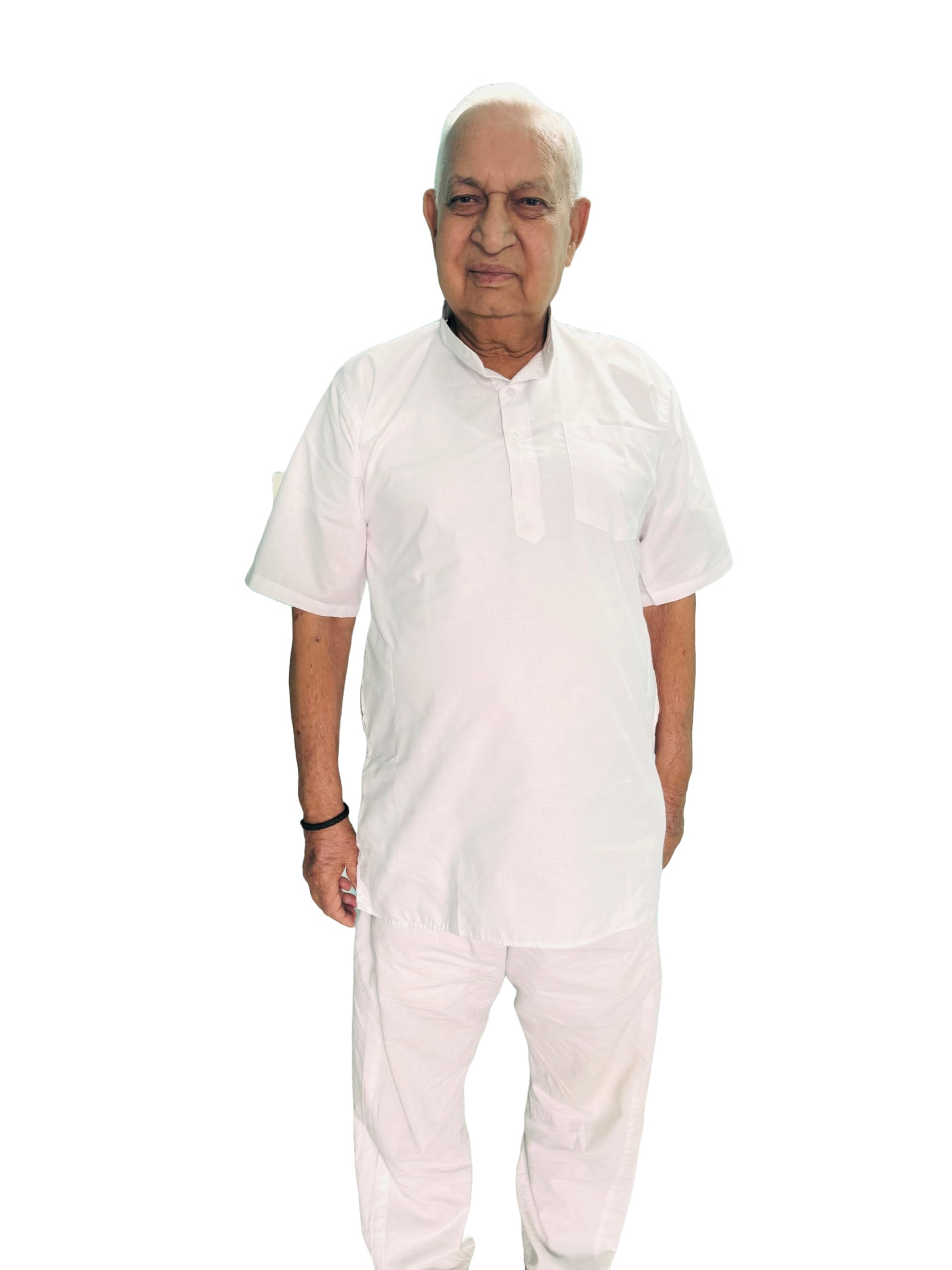 Premium Soft White Cotton Short Kurta for Men - 100% Pure and Comfortable