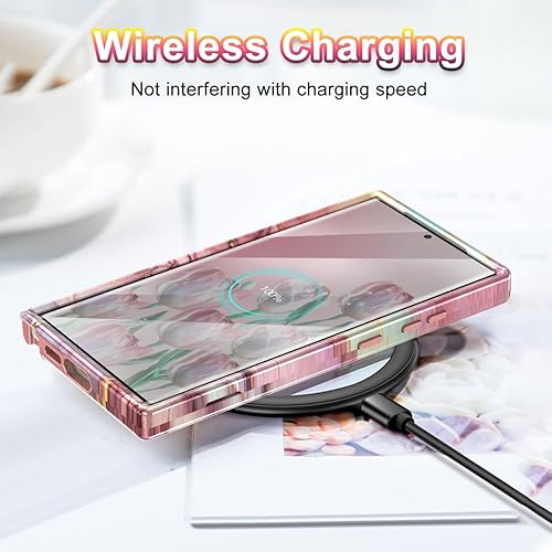 Vista 14 de Funda para Samsung Galaxy S24 Plus de 6.7 pulgadas, protector completo de lente de cámara 3 en 1 resistente cuerpo completo a prueba de golpes PC