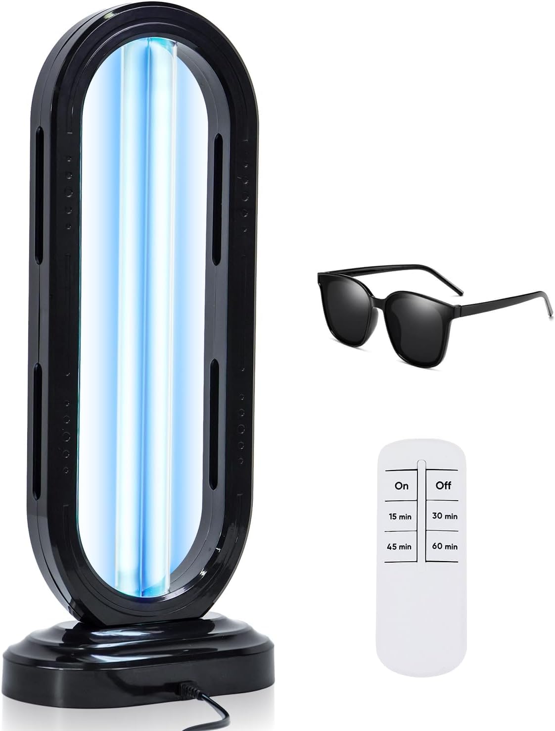 Glamvibe Salon Home Disinfection Device, Dust Mites Remover, 38W UV Light Sanitizer, Ultraviolet Sanitizer for Home, Room & Kitchen, Ultraviolet Light with 4 Speed Timings