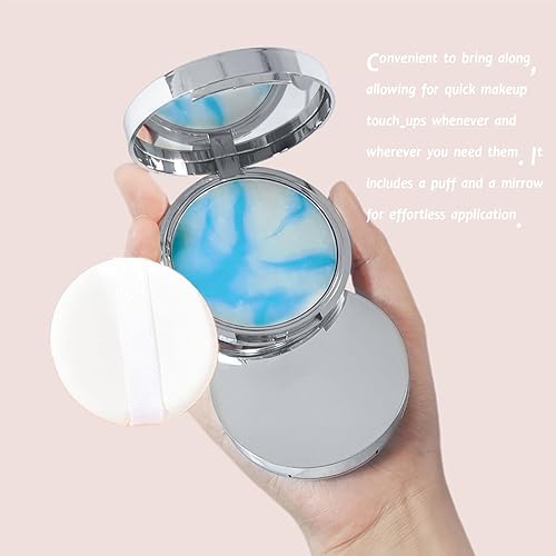 Oil Control Blotting Pressed Powder, Jelly Pressed Matte Face Powder Compact, Powder Free Delicate And Skin-Friendly Lightweight No Sebum Long Lasting for Setting or Foundation Waterproof