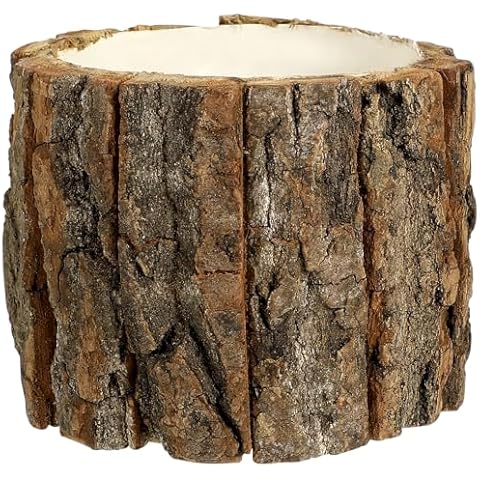 VANZACK Pot de fleurs en écorce Cover