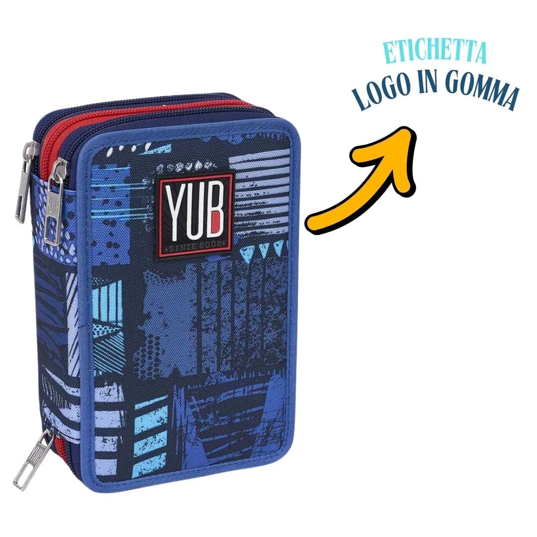 Seven Set Scuola Boy, Zaino con Astuccio 3 Zip e bustina, Graffiti