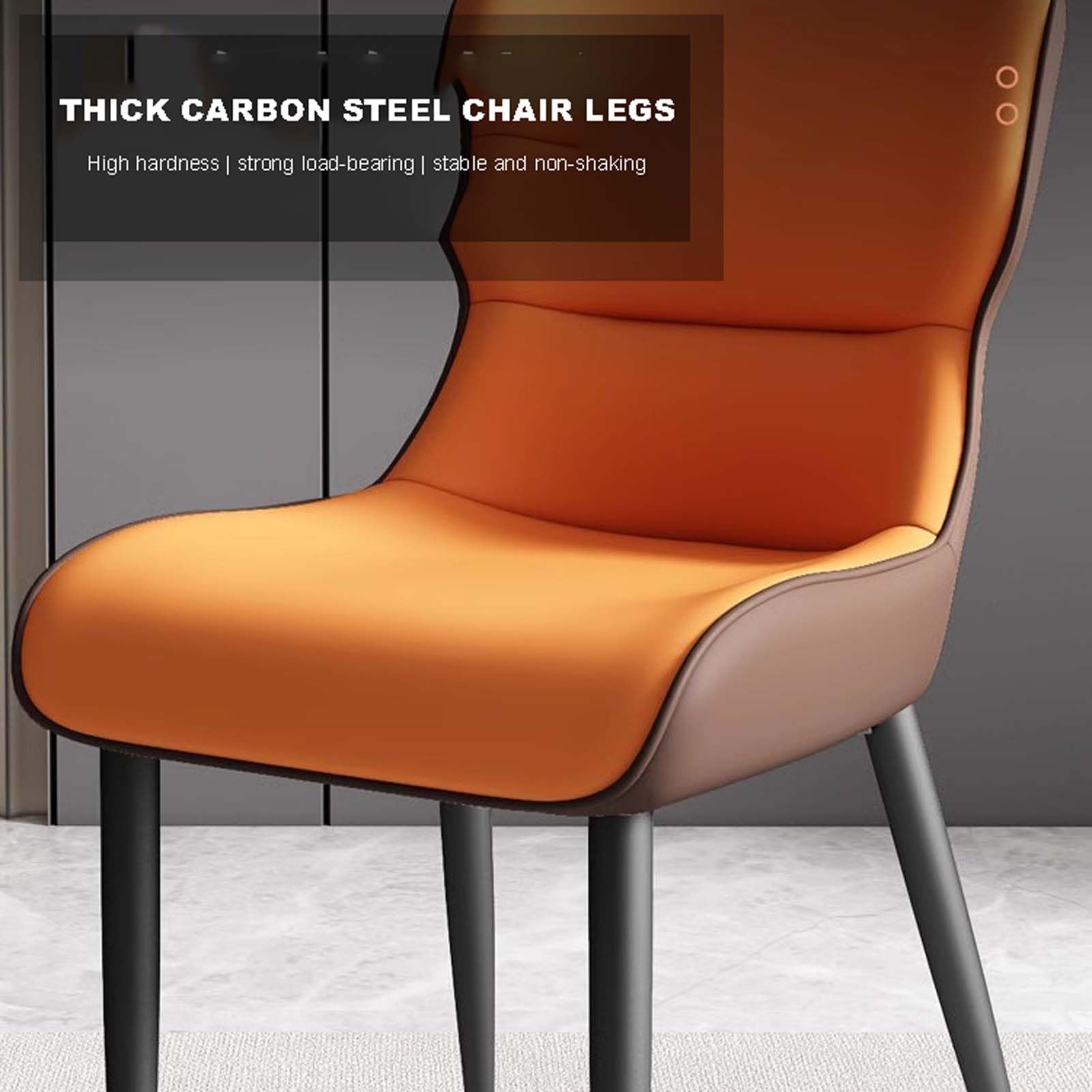 Genérico Juego de 4 Elegantes sillas de Comedor Modernas de Tela con Patas de Metal: cómodas sillas Decorativas para Sala de Estar y Cocina, Asientos Resistentes para el Comedor.