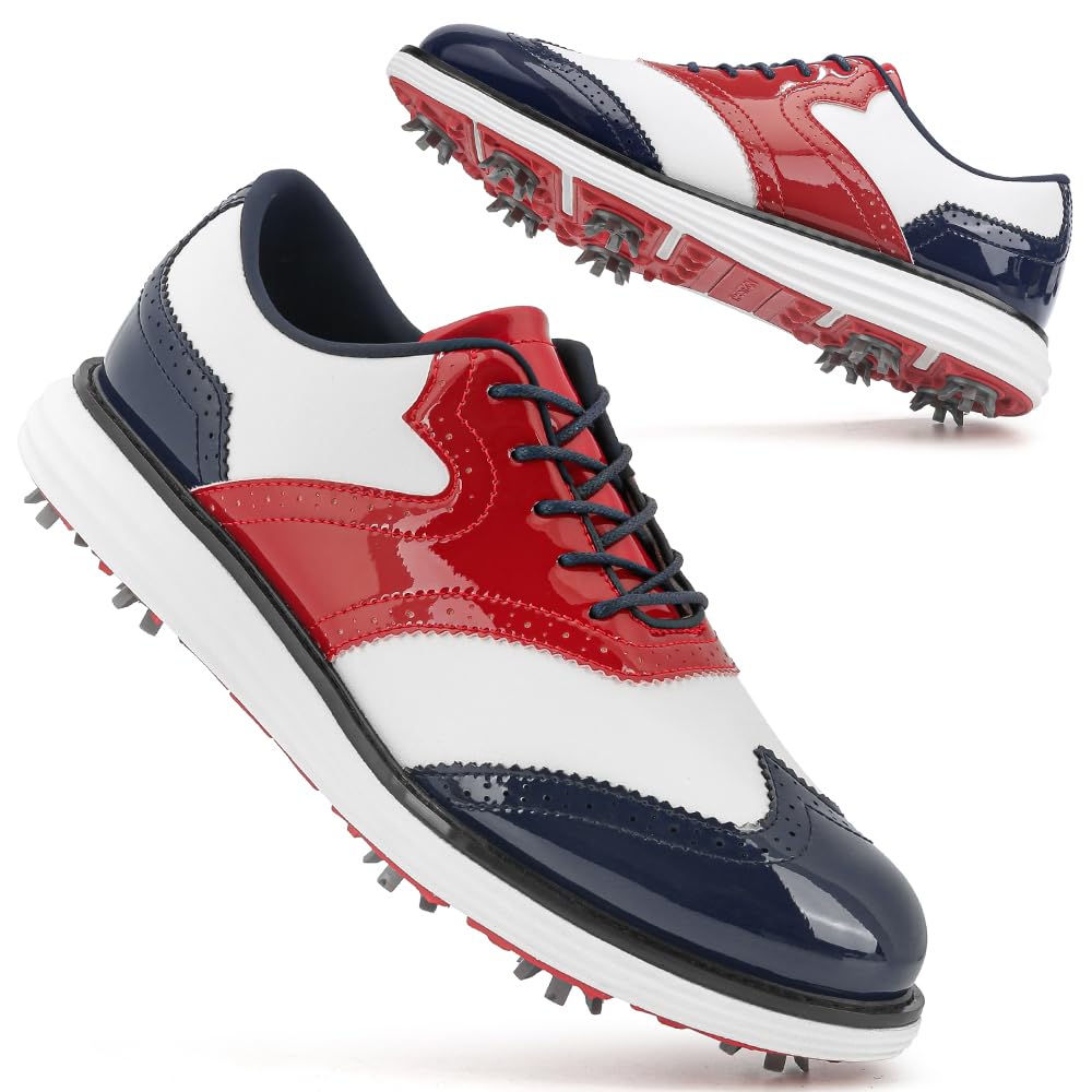 Men Golf Shoes Professional 9 Spikes Comfortable Outdoor Golf Training Sport Sneakers for…