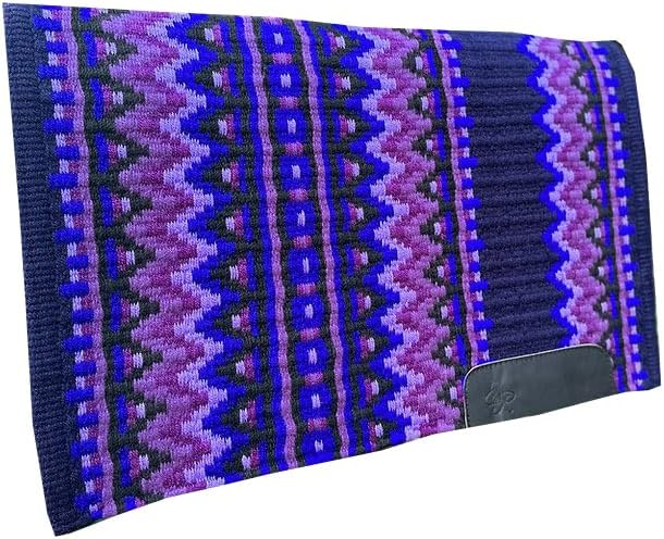 HUMAYL Saddlery Saddle Pad/Blanket for Horses Western Show Horse Saddle Blanket New Zealand Design Handmade Wool Saddle Blanket Top Wool Saddle Pad Regular Size : 34" L x 36" W x 1" inches PAD0319