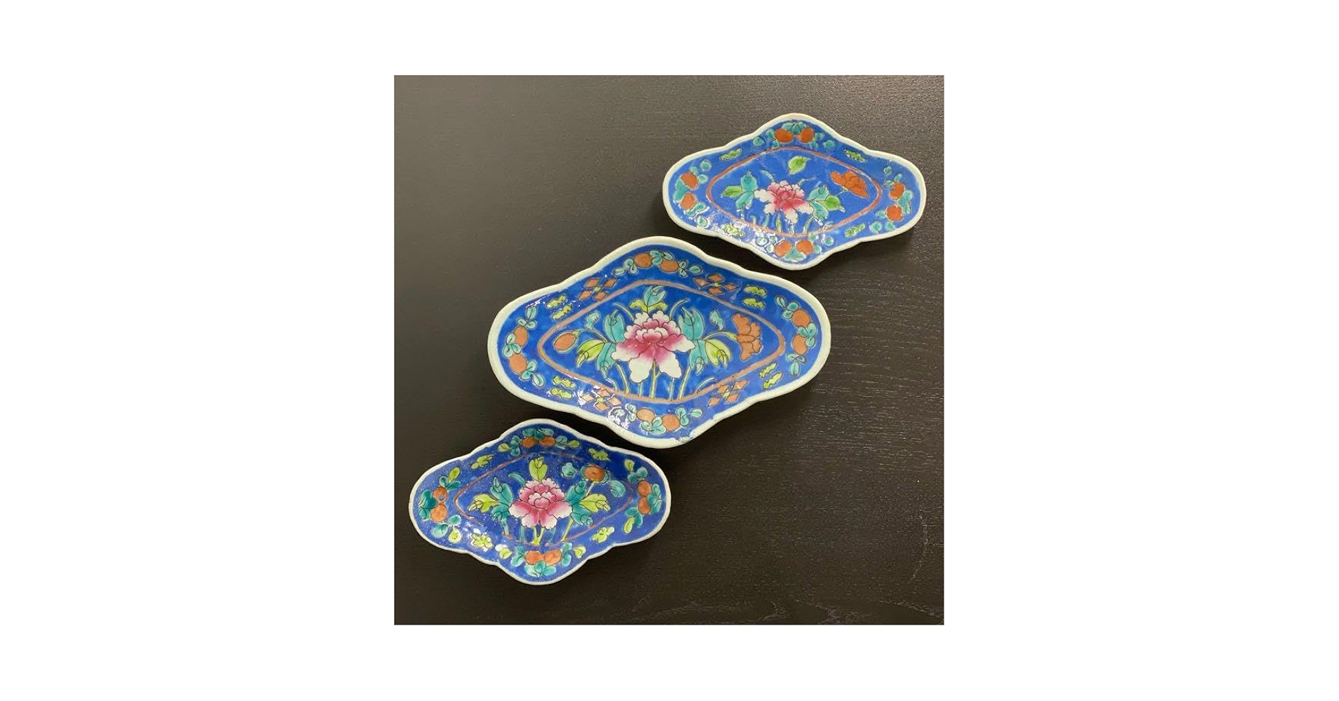 Amazon.co.jp: 中国 19-20世紀 青いお皿 清朝 シノワズリ