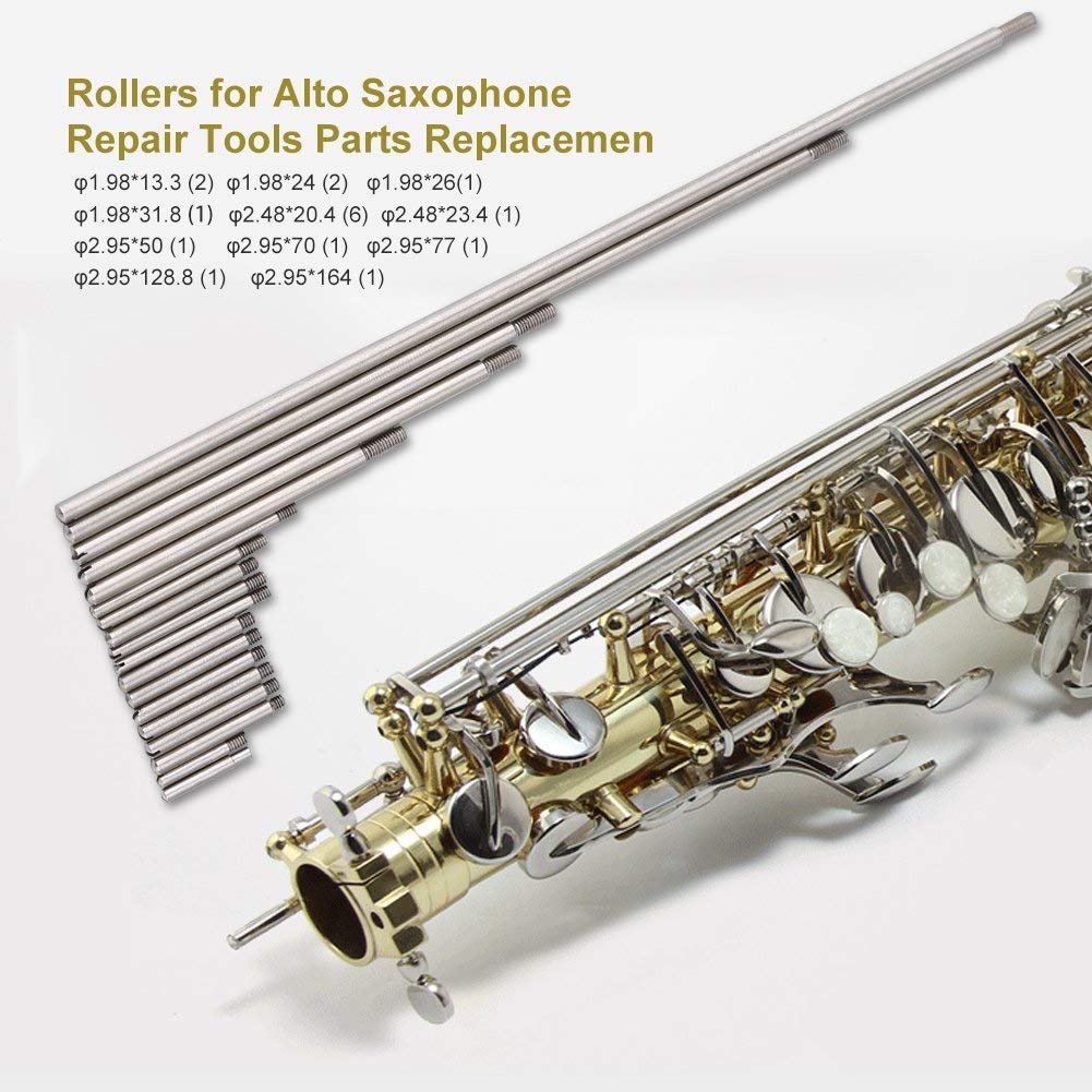 Set Outils Pièces de Réparation de Saxophone Alto Kit Coussin Ouïe Musique Vis de Fixation Accessoires de Remplacement de Sax Alto Instrument