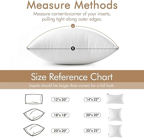 Vista 19 de MIULEE - Relleno de cojín cuadrado, cojín decorativo para cama, sillón y sofá, 14 x 14 pulgadas