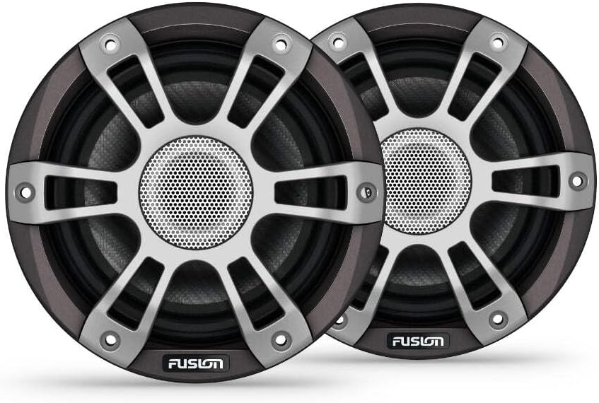 Garmin Fusion Signature Series 3i - Altavoces coaxiales marinos, 6.5 pulgadas, 230 vatios, coaxiales, deportivos, color gris, (par)