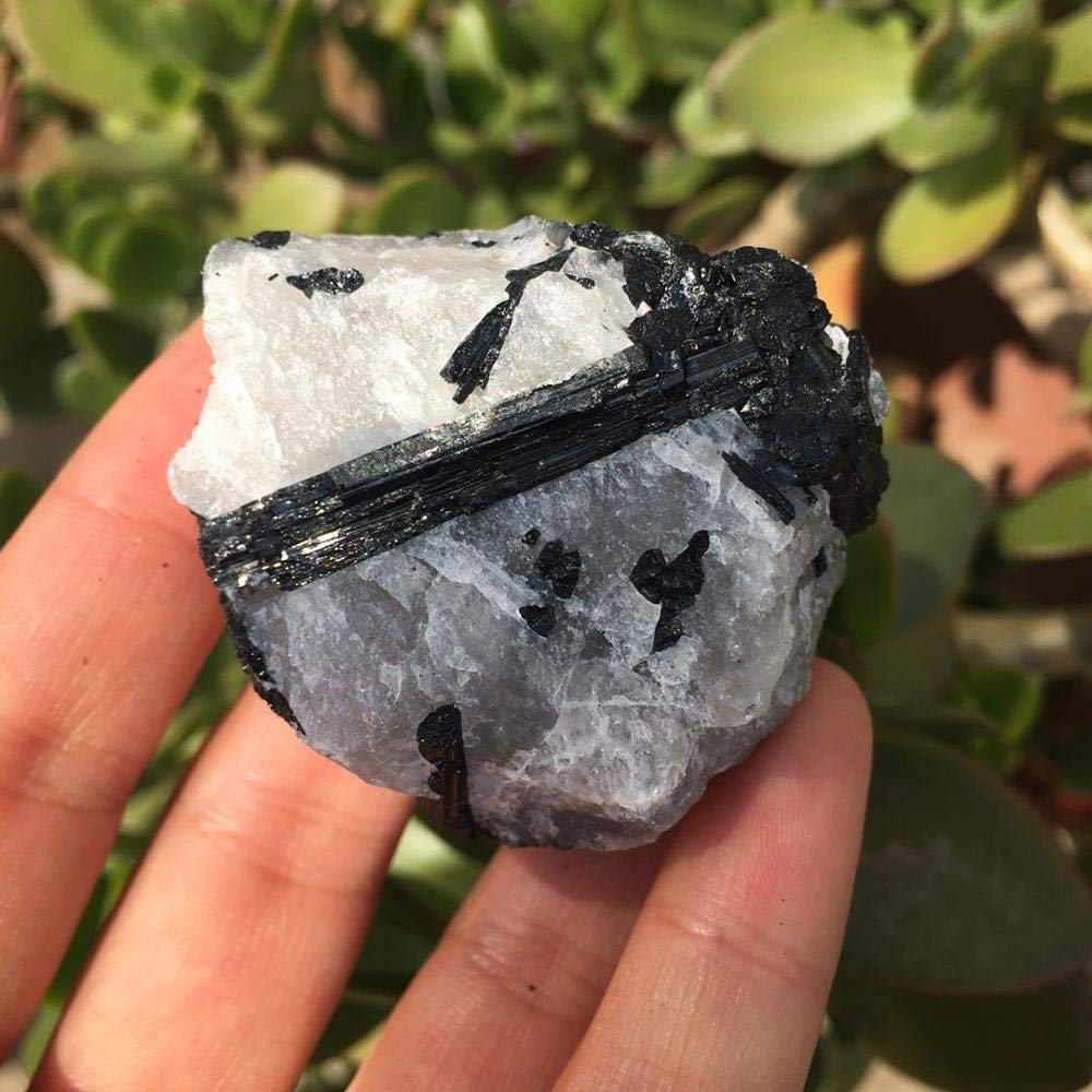 Amazon.co.jp: 天然水晶の原石 クォーツ原石入り天然ブラック