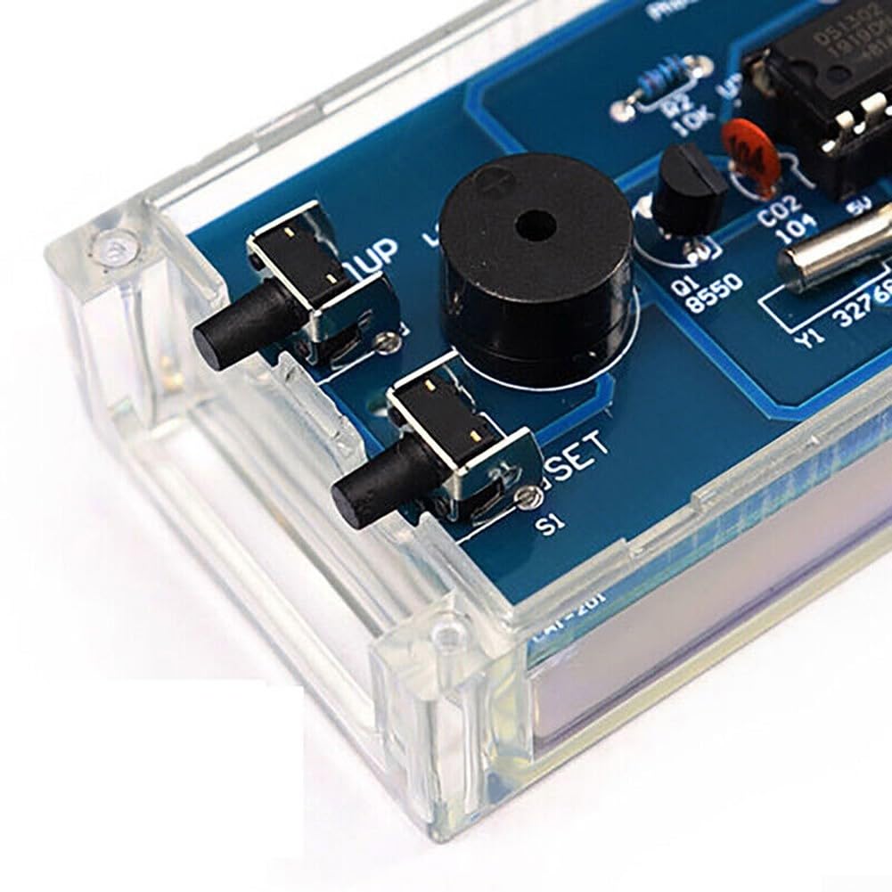 Horloge Électronique 4 Chiffres Kit Horloge Diy Tube Numérique Affichage Alarme Température Semaine 51 Mcu Ds1302 Horloge Numérique Kit Diy Vert