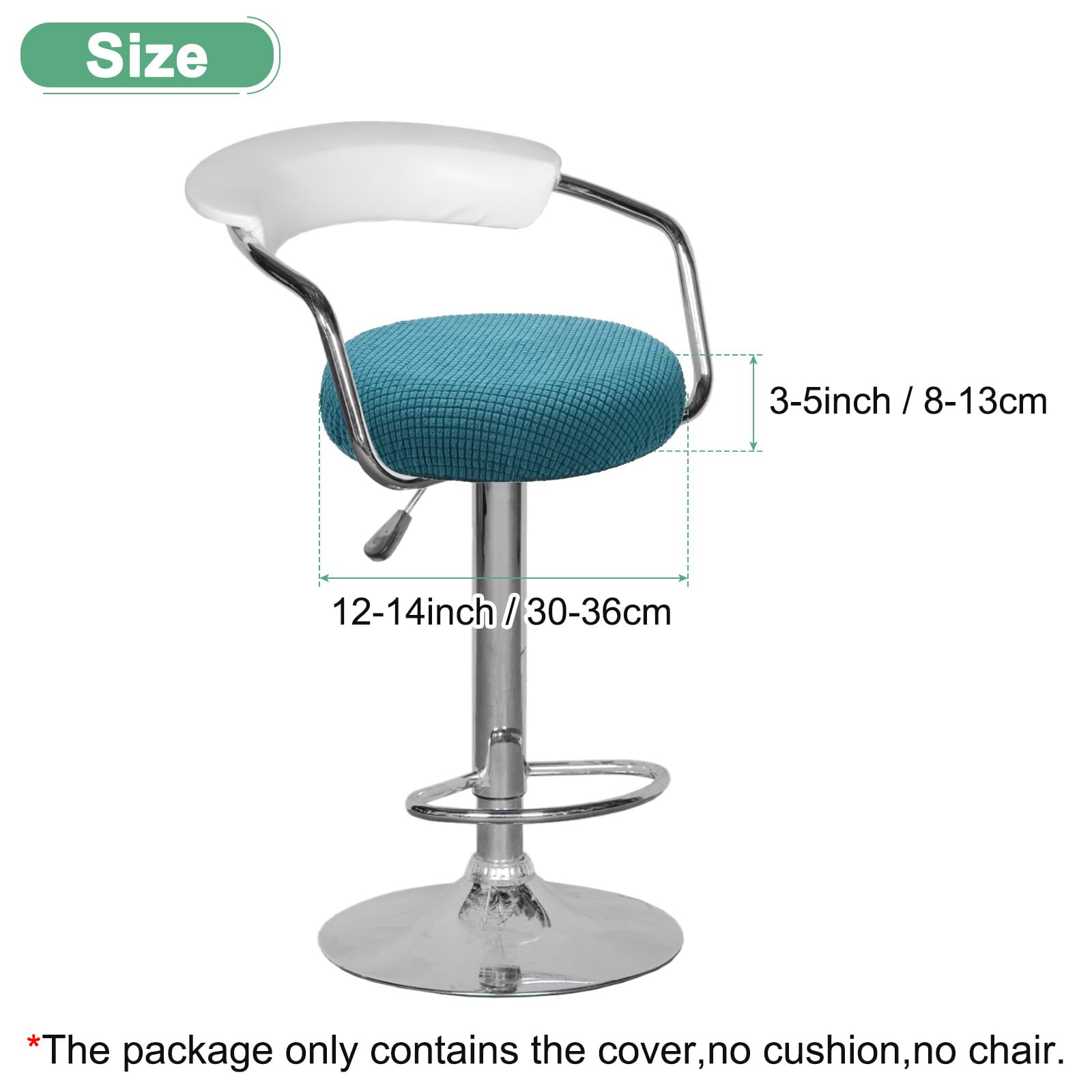 M METERXITY 1-Pack Bar Stool Covers Round - Image 3