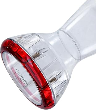 Diamond Darbuka Drum with 8.75 Inch Head, With Brass Tuning Keys And Padded Bag 17 Inches Length (Crystal Clear PC) (Ruby Darbuka)