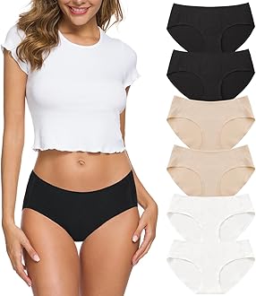 Wealurre Cotton Bikini Women's Breathable Panties Seamless Comfort Underwear