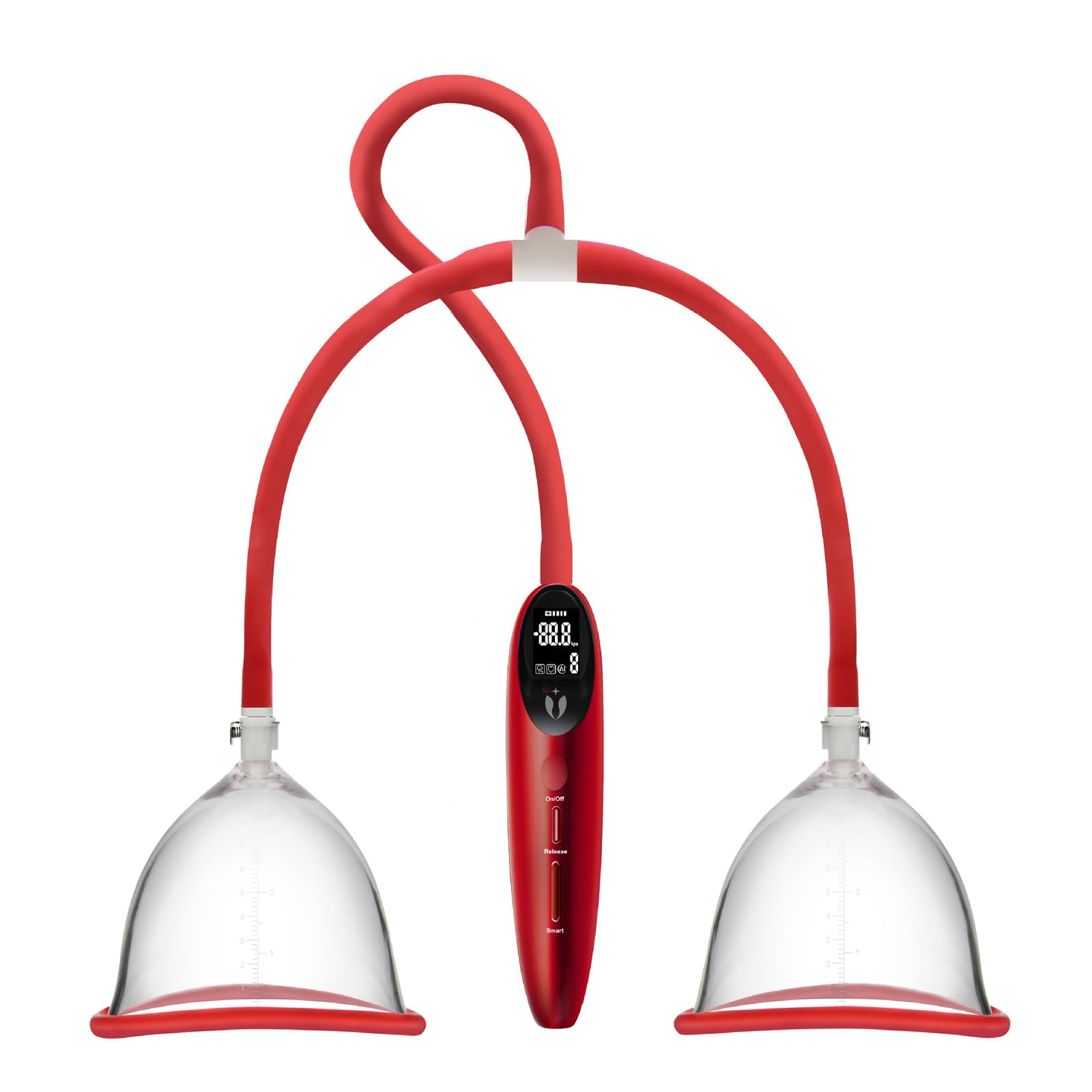Elektrische Brustpumpe Milchpumpe Vakuum Saugkraft Brustsauger Vibratoren Pumpe Brust Saugen Nippelsauger Nippel Sucker Brustvergrößerung Nippel Stimulator Massager Sex Spielzeug Für Frauen(L)