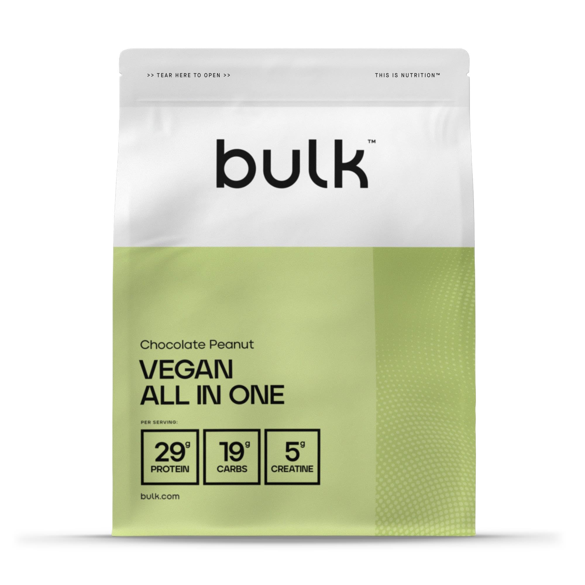BulkVegan All in One Protein Powder, Chocolate Peanut, 2.5 kg