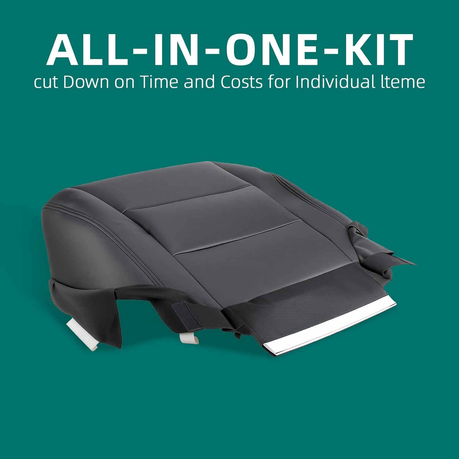 AUTOKAY Black Driver Bottom Leather Seat Cover Fits for Honda Accord 2008 2009 2010 2011 2012