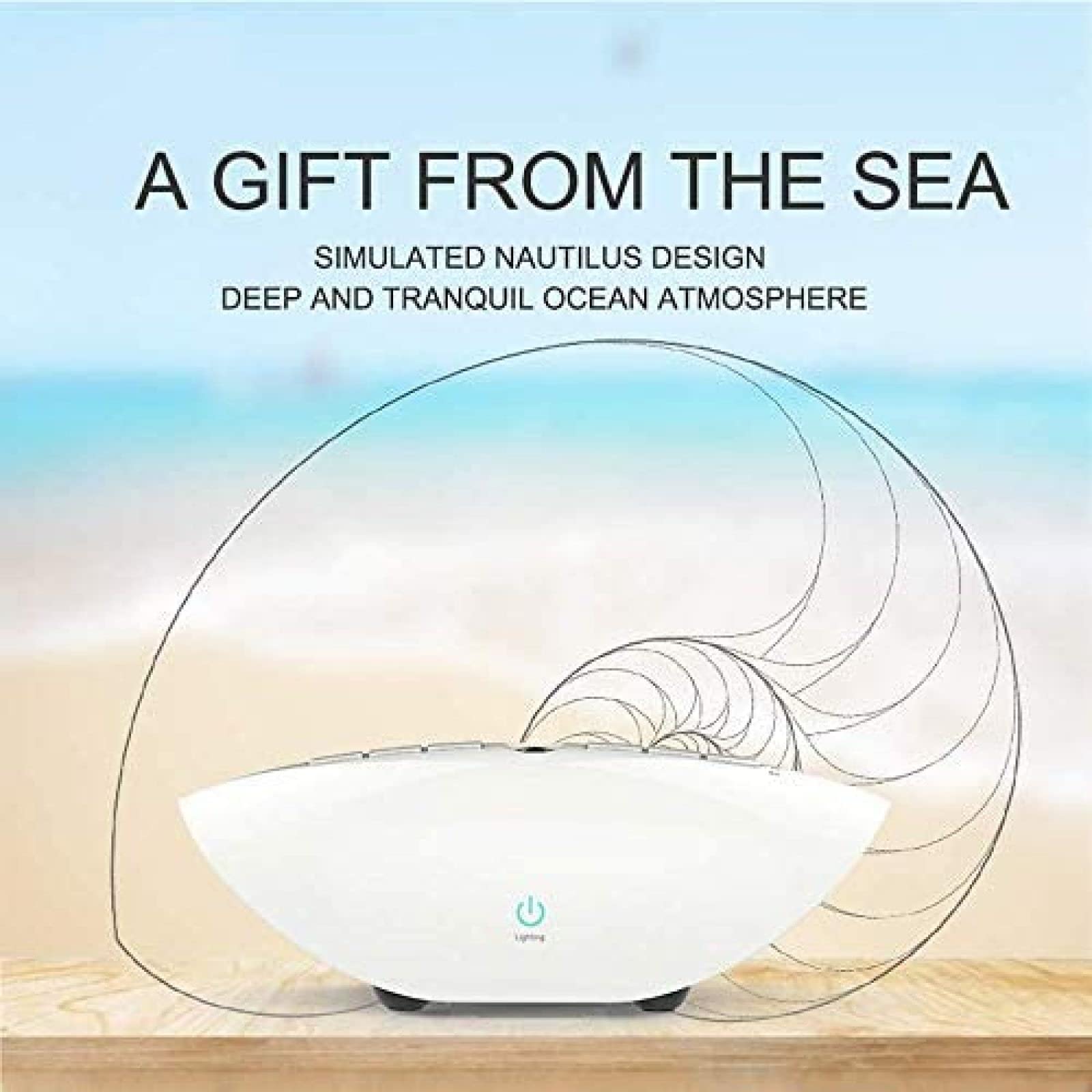 Máquina de Ruido Blanco, Terapia de Sonido para Dormir con luz, máquina de Ruido Blanco Generador de máquina de Sonido para Dormir, 3 Opciones de Temporizador, 15 Sonidos relajantes Naturale