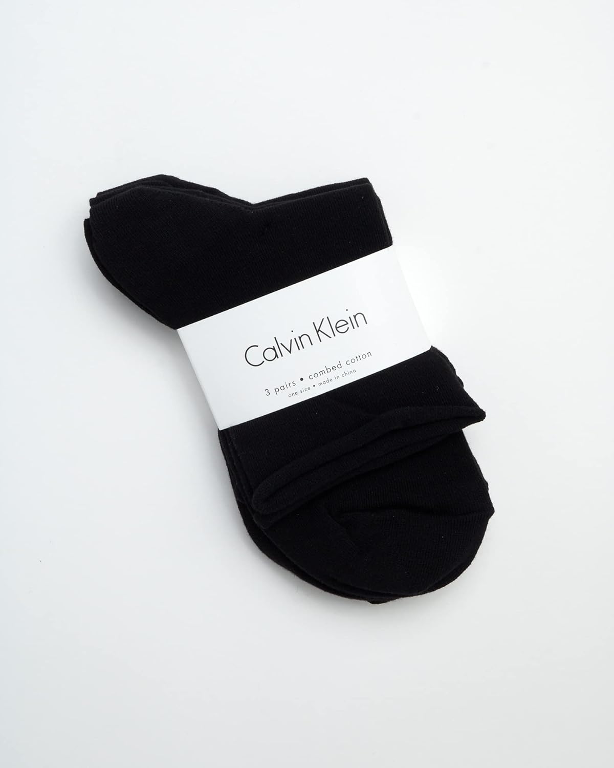 Calvin Klein Womens Crew Socks - 3 Pack Soft Cotton Blend Roll Cuff Mini/Mid Crew Dress Socks for Women (Shoe Size: 4-10) - Image 2