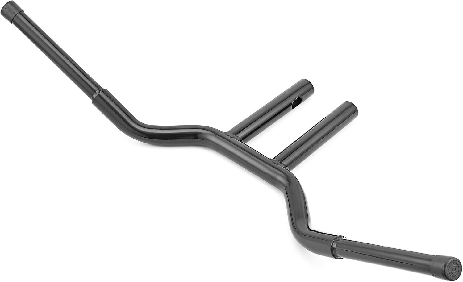 Mofun 12" Handlebar T Bar 1.25" Steel Pipe Compatible with Harley Dyna Low Rider Fat Bob Super Glide Street Bob 1996-2024, Sportster 1200 883, Softail Fat Boy Heritage Classic, Gloss Black