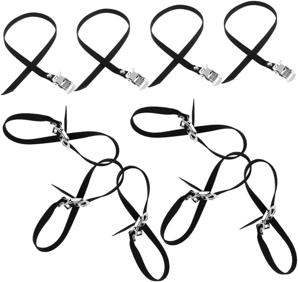 Toyvian 10pcs Adjustable Bike Footrest Straps with Antislip Design for Enhanced Cycling Performance and Easy Installation Durable Construction Compatible with Exercise Bikes and Home Gym
