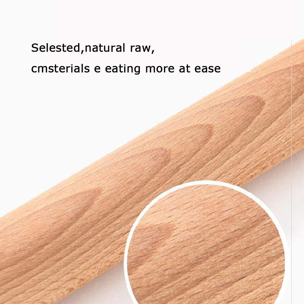 Mattarello in Legno Premium - Lunghezza 30 cm - Ideale per impasti per Pizza e Dolci al Forno - Superficie Antiaderente