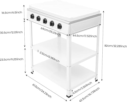 Miniatura 9 de Quemador de gas natural, estufa de gas 5 quemadores, estufa de campamento de encendido manual para cocinar al aire libre (sin manguera)