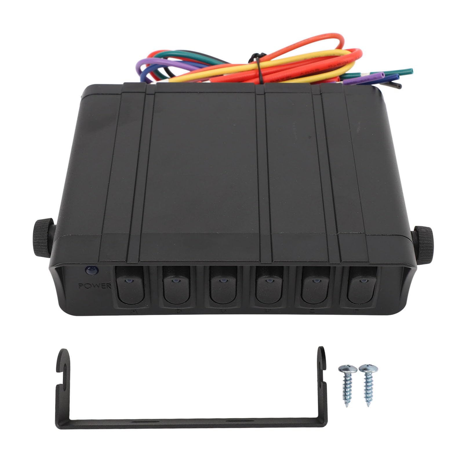 Amazon.co.jp: 6 ギャングロッカースイッチボックスアルミ合金 DC12V