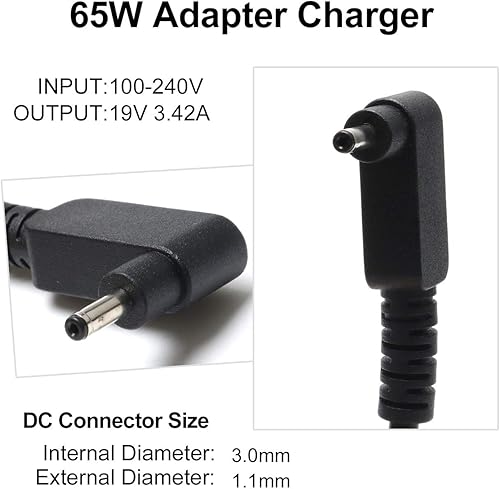 Miniatura 2 de Cargador de portátil de 65 W y 45 W para Acer Swift, apto para Acer Swift Spin 1 3 5 SP111-33 SP111-32N SF314-51 SF314-52 SF315, Chromebook 11 13 14