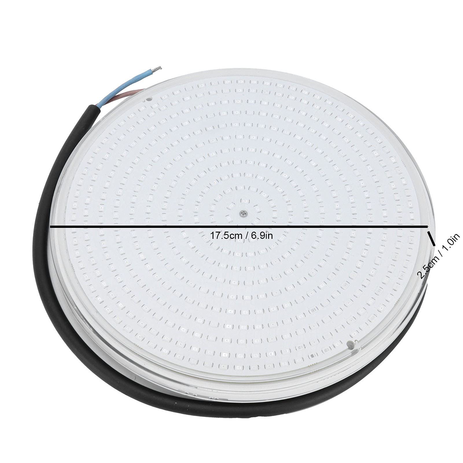 Fafeicy do Basenu, Wodoodporna Podwodna 18W RGB LED IP68 z Pilotem do Basenów, Akwariów i Wanien, Przenośna Konstrukcja Magnetyczna z 468 Koralikami SMD2835 (25W)