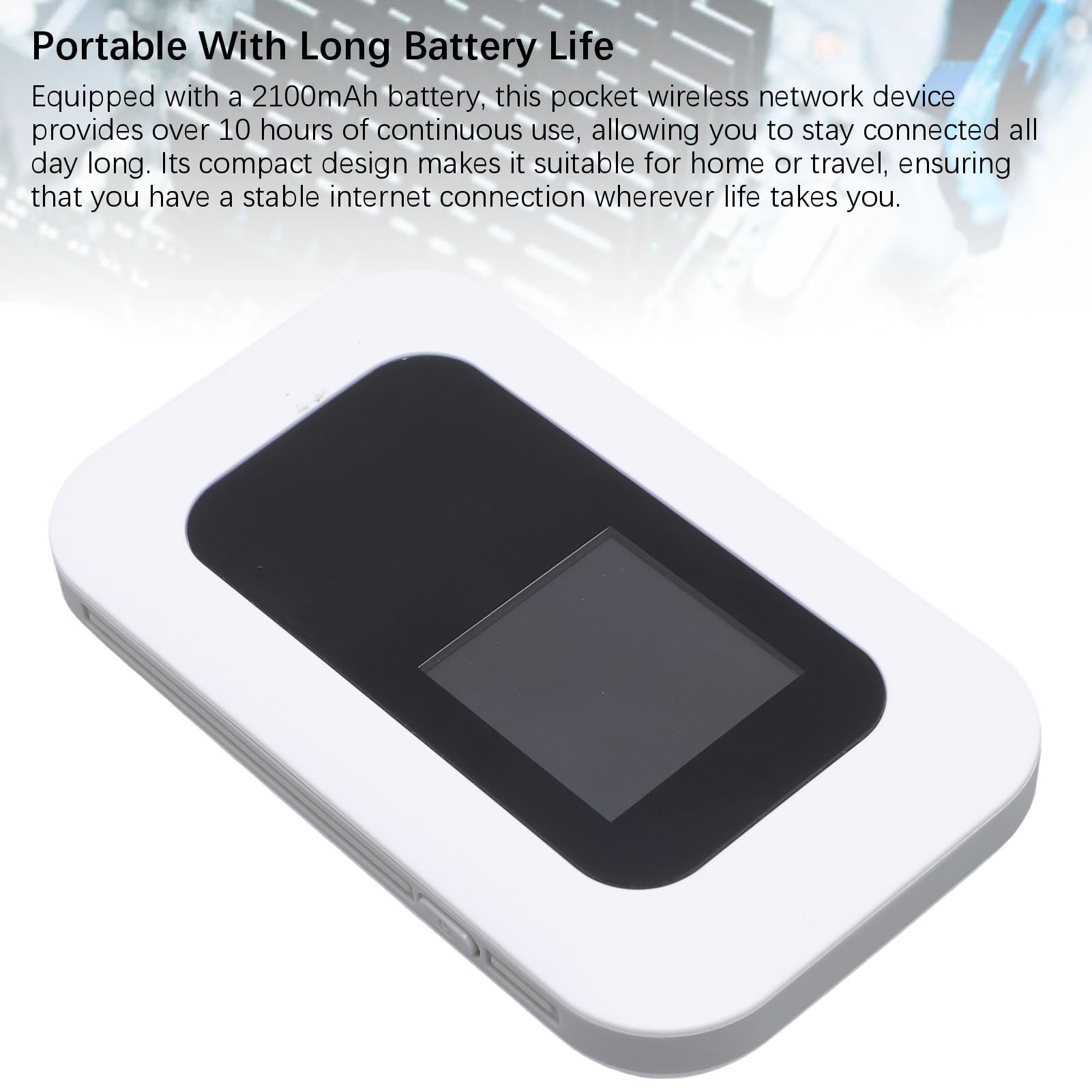 Sxhlseller 4G LTE Wi -Fi Mobile Hotspot, 300 Mb/S Szybki Urządzenie Sieciowe Bezprzewodowe, Podłącz do 10 urządzeń, Kieszonkowy Router 4G do Podróży Kemping