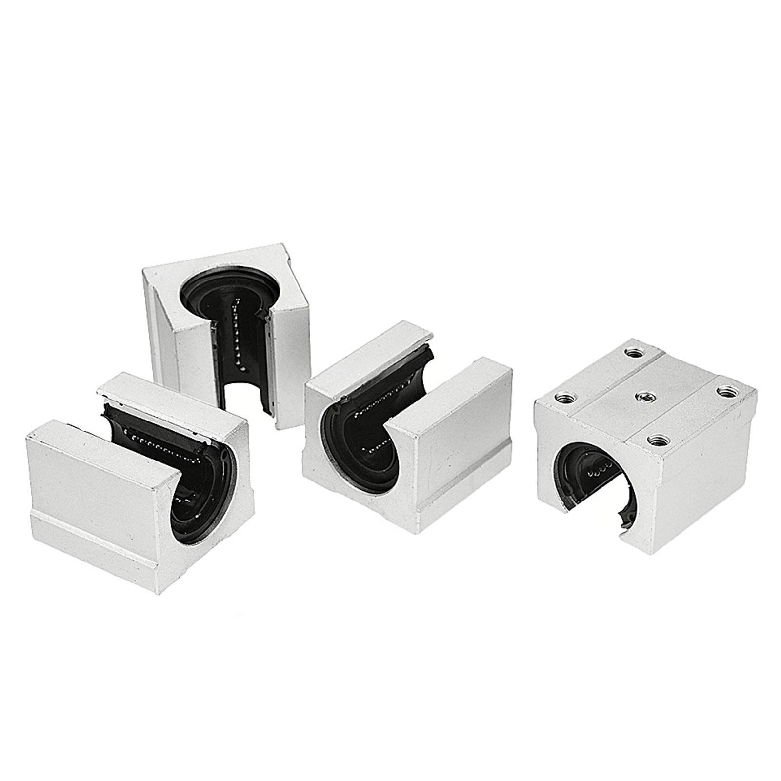 RCGKNNMUZ 4pcs Linear Bearings, Type SBR12UU, SBR16UU, SBR20UU, Length 12/16 / 20mm, Mainly Used for CNC Parts, 3D Printer Parts, Precision Machine Tools(SBR16UU)