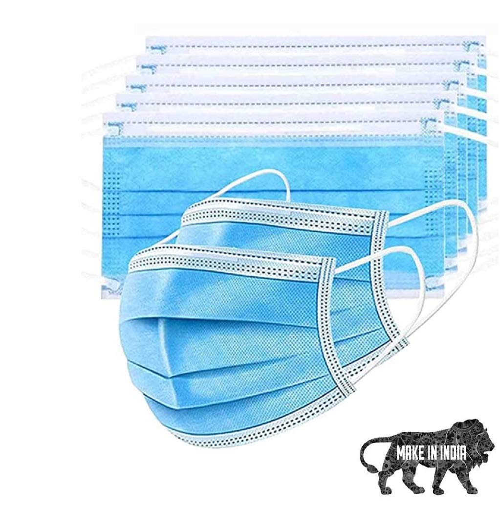 Go Green 3Ply Premium Surgical Disposable Mask With Meltblwon With Nose Pin ! Anti Pollution, Anti Dust ! Bacterial Filtration Efficiency ≥ 99%, Particle Filtration Efficiency ≥ 95% (75) (B08ZM62CTH) Amazon Price History, Amazon Price Tracker