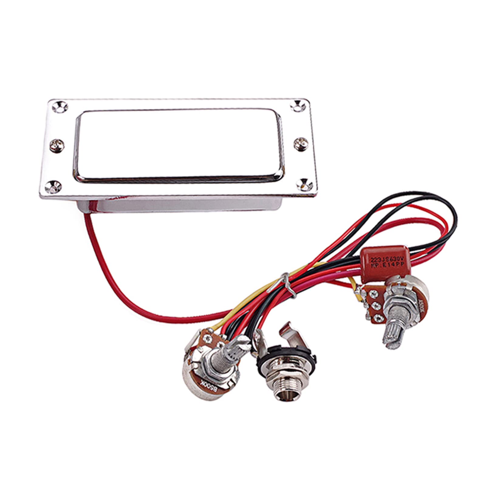 Set di mini pickup Humbucker in ceramica pre-cablato a doppia bobina per chitarra elettrica, con pickup precablati per volume e tono
