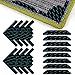 Lusee Teppich Antirutschunterlage, 16 Stück Teppichstopper Antirutschmatte Teppichgreifer Anti-Curling Rug Gripper Doppelseitige Waschbarer und Wiederverwendbarer für Teppich Schubladen Regale Tablett