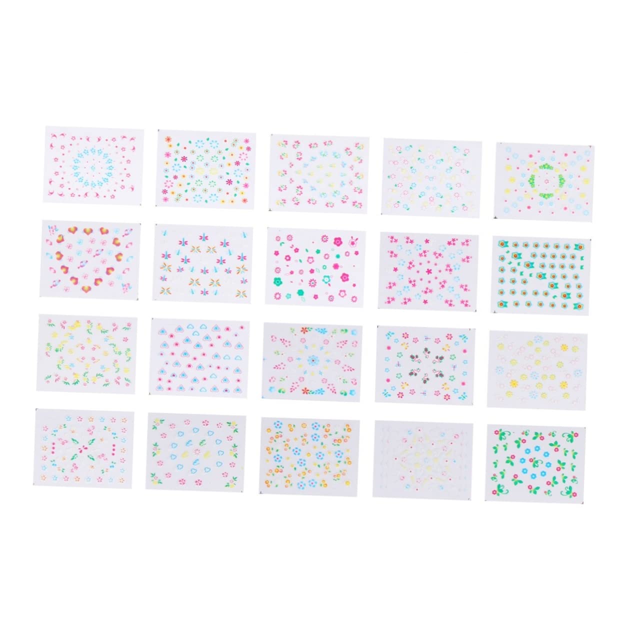 3 Set Stickers Per Unghie Adesivi Per Nail Art Colorati Decorazioni Manicure Creative Per Donne E Ragazze Per Occasione 50 Pezzi*3