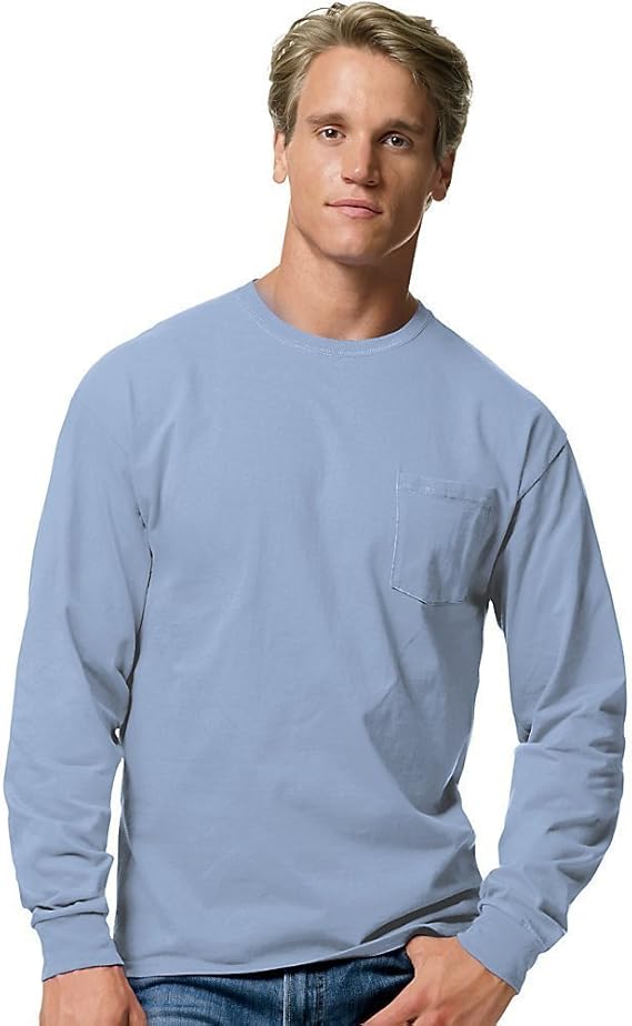 hanes heavyweight long sleeve t shirts