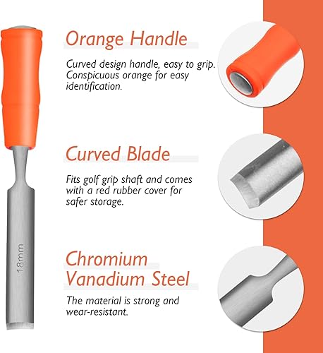 Miniatura 3 de TRINKA Kit de herramientas de extracción de cinta de agarre de golf, removedor de cinta de agarre de golf con herramienta de extracción de agarre de