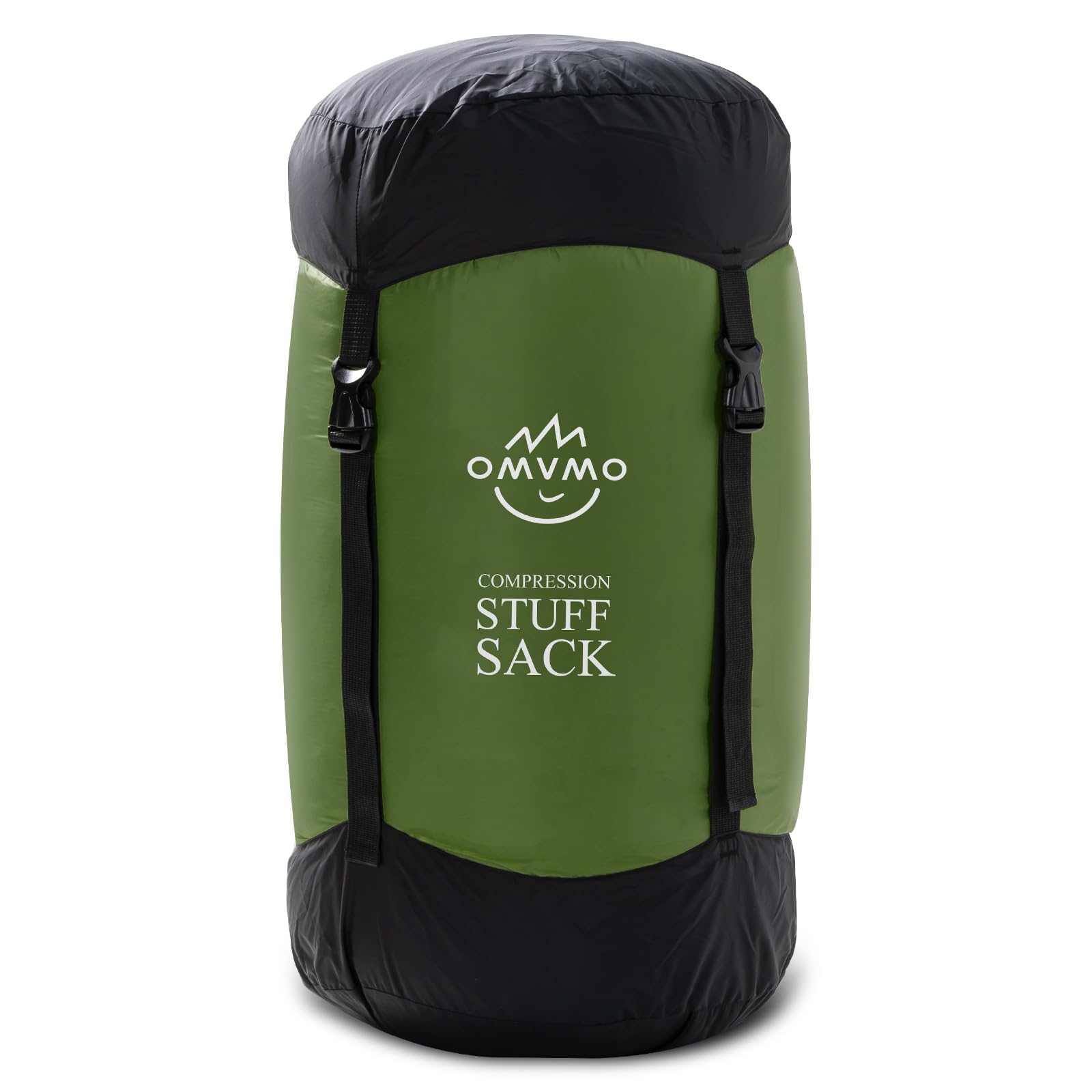 OMVMOSleeping Bag Stuff Sack, 11L/18L/30L/45L/52L Water-Resistant Compression Sack,Anti-Tear Ultra Light Nylon Storage Bag，Black/Yellow/Orange/Dark Blue/Dark Green/Sky Blue