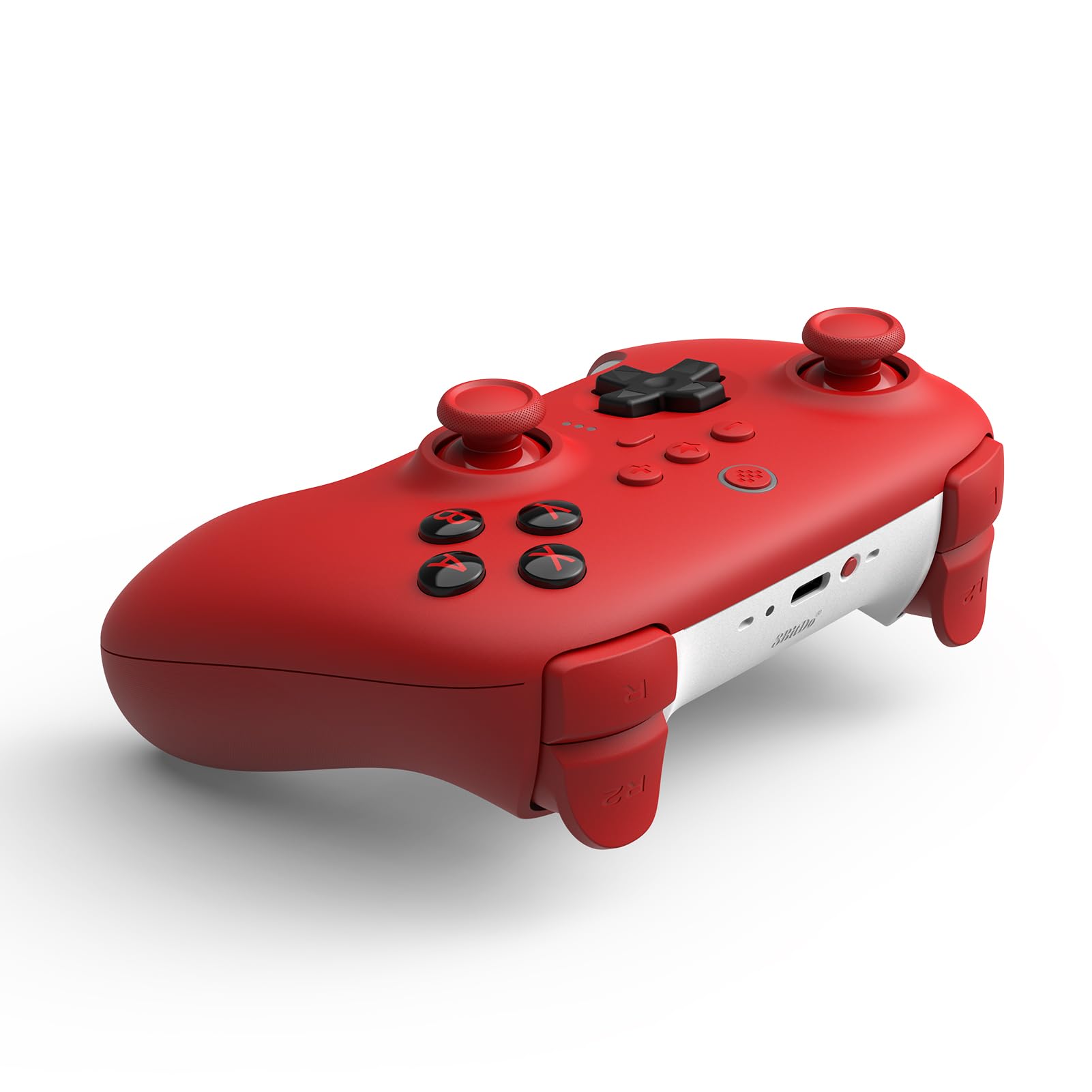 8Bitdo Ultimate Bluetooth Controller with Charging Dock, Wireless Pro Controller with Hall Effect Sensing Joystick, Compatible with Switch, Windows and Steam Deck (Red)