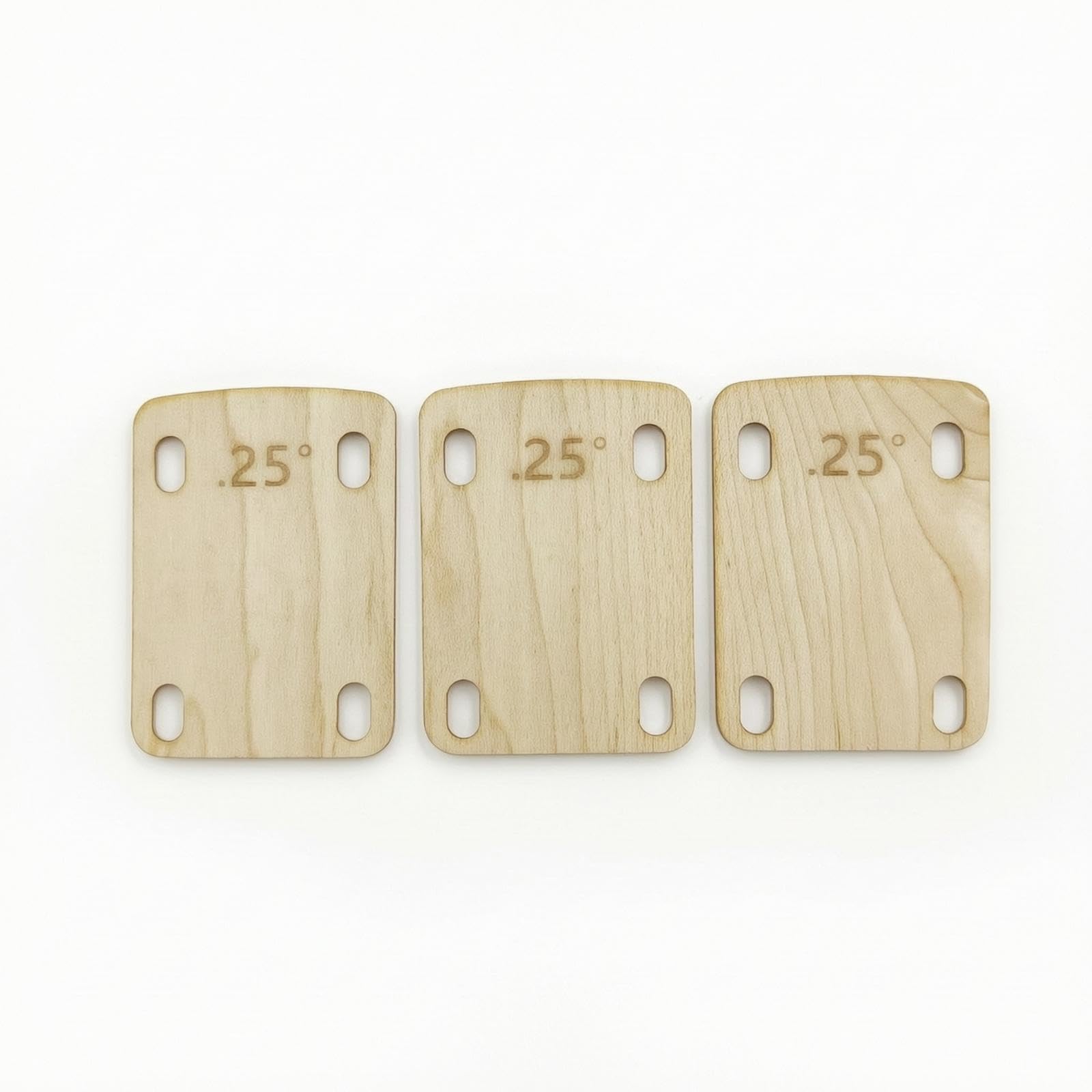 3 Pieces Guitar Neck Shim Screw-on Guitar Neck Shims Precision for Luthiers, Guitarists 3PCS 0.25deg-image-48