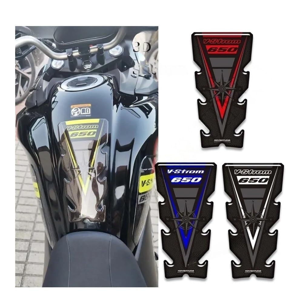 Motorrad Tankschutz Pad Für V-Strom Für DL 650 XT 650XT Für Adventure Tankpad Seiten-Tankpad Benzin-/Kraftstoff-/Öl-Kit Knie-Kratzschutz Dekorationsschutz